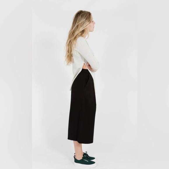 NWT Studio Nicholson Tozal Side Slit Sweater Top Ivory Small - Picture 2 of 10